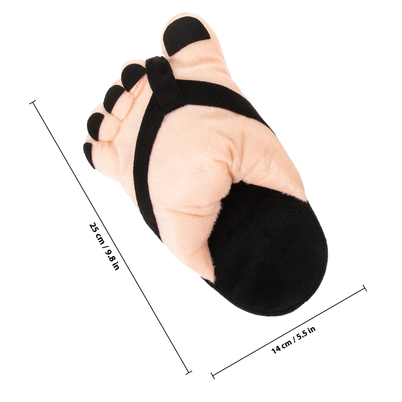 1Pair Giant Feet Costume Slippers Fun Five Toed Cosplay Slippers Halloween Party Favor Prop Giant Feet Slipper for Cosplay