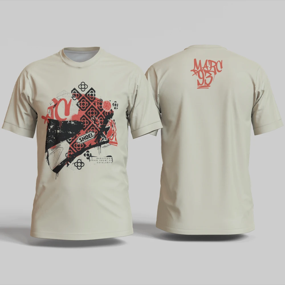 Men's Marc Barcelona 2026 T-Shirt 3D Printed Quick Drying Short Sleeve Top Outdoor Sports Cycling Casual Plus Size T-Shirt