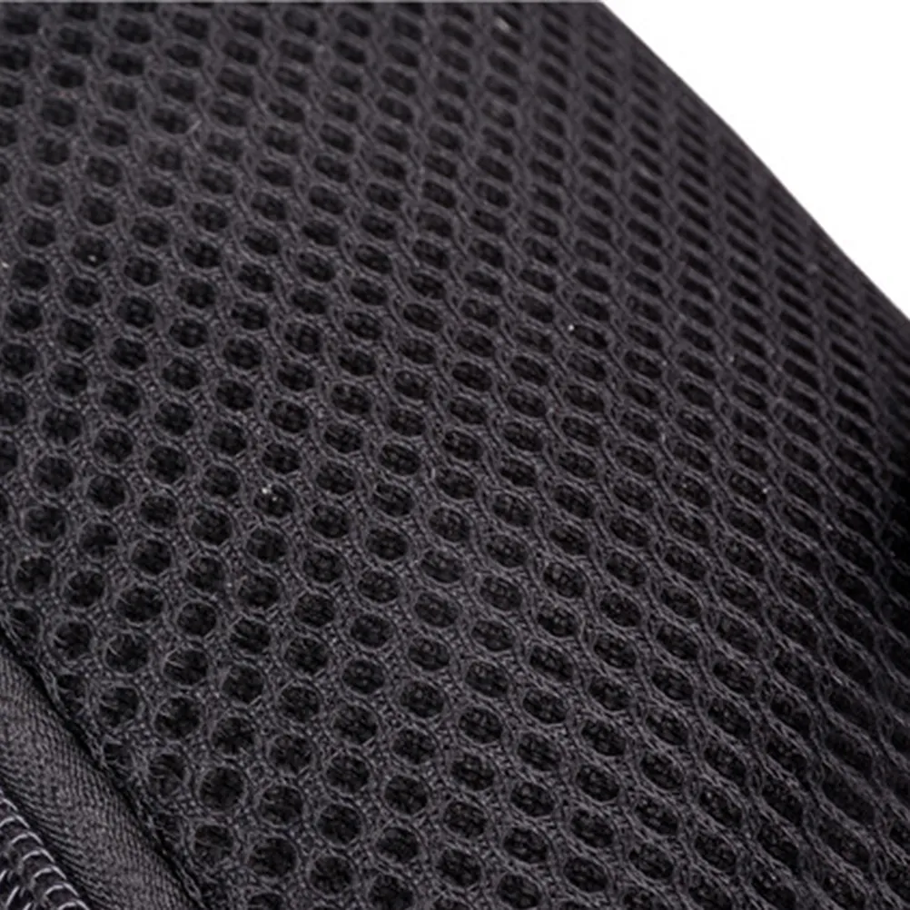 Outdoor Running Waist Bag Small Portable Black Cloth Hiking Travel Zipper Waist Pouch Lightweight Hands Free Earphone Hole