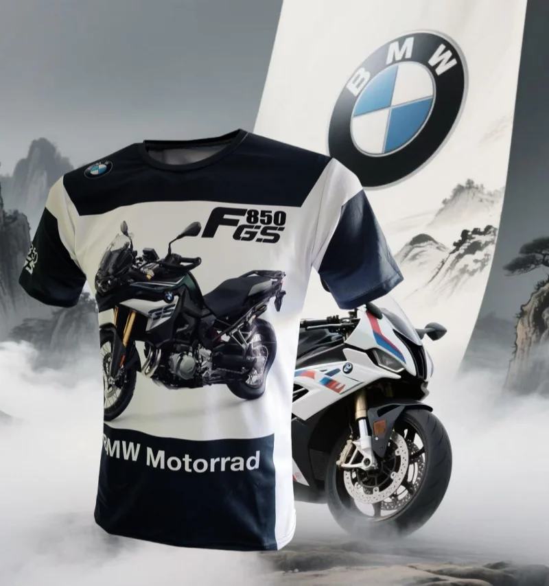 

Лето 2022, BMW F850 GS, мотоциклетная мужская быстросохнущая футболка, велосипедный костюм, гоночный костюм с коротким рукавом, повседневная дышащая мода