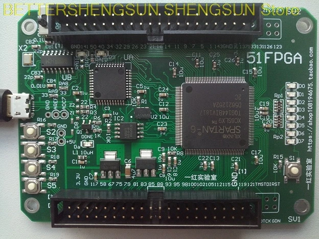 

51FPGA LabVIEW FPGA Development board XC6SLX9 Spartan6