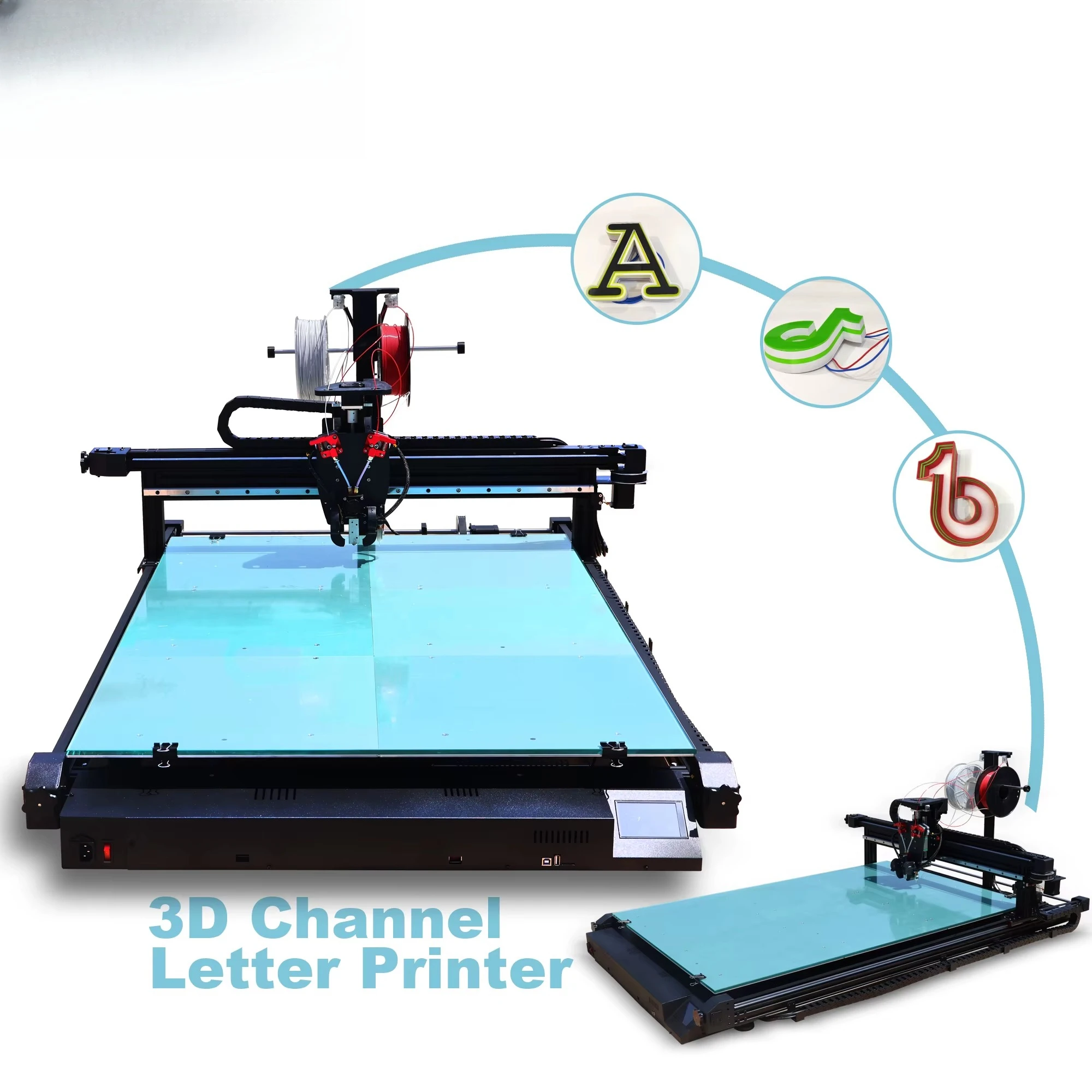 800*800mm Size Automatic High-Speed Digital Home Use Printing Shops 1-Year Warranty FDM 3D Printer 3D Channel Letter Printer