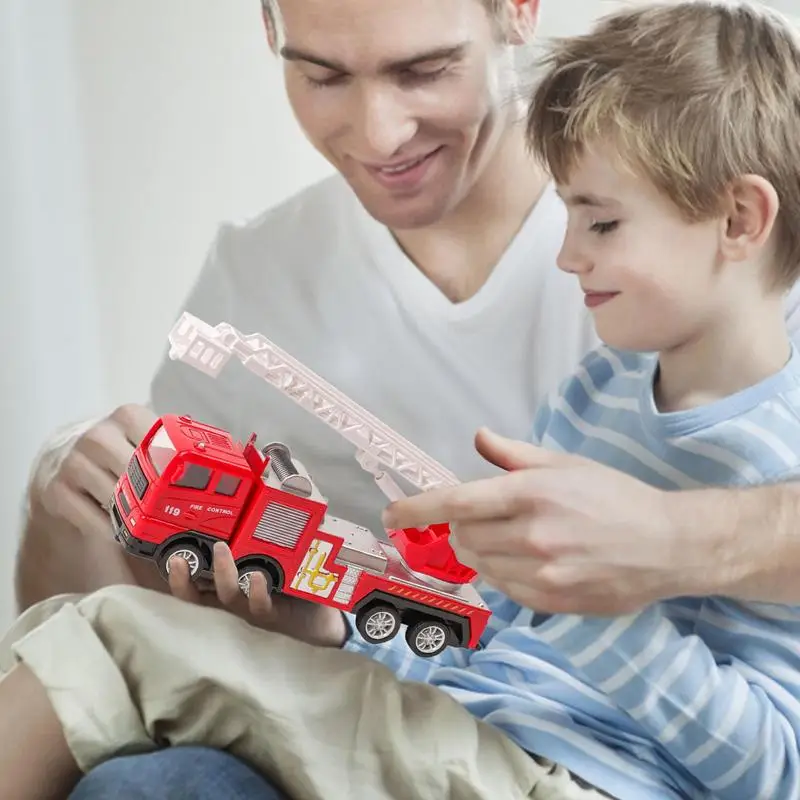 Diecast Simulation Firetrucks Toy Mini Cars Model Vehicle Fire Fight Truck Educational Toy Fire Rescue Vehicle Car Toy For Kids