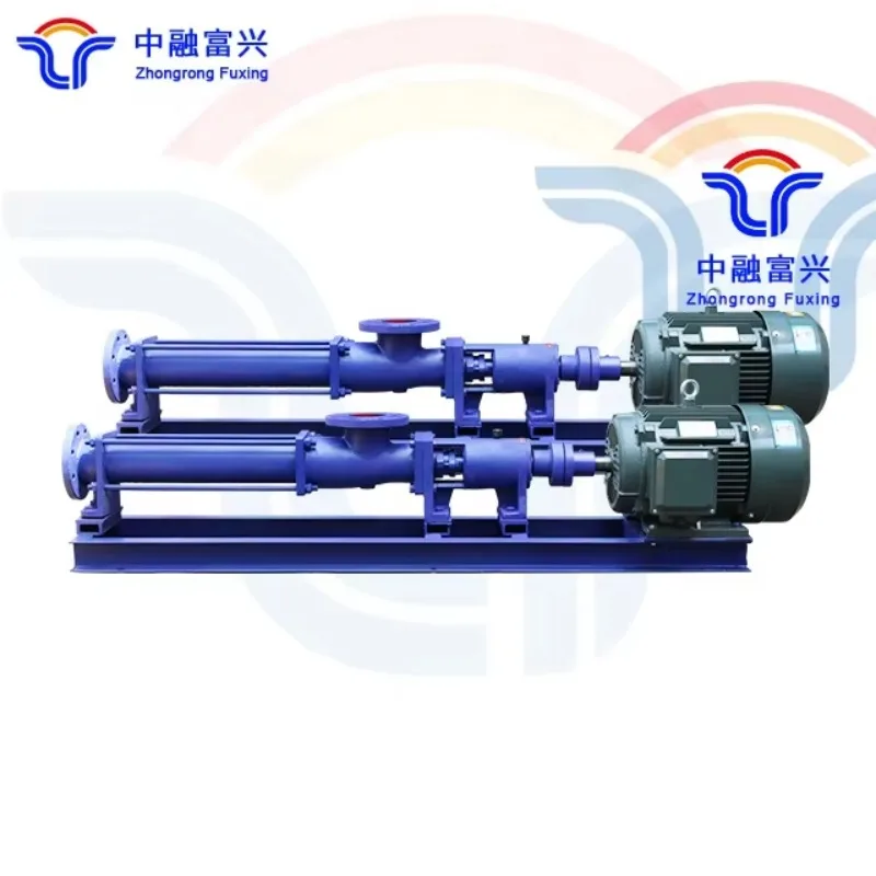 Shandong Zhongrong Fuxing G Sanitary High Viscosity Liquid Positive Displacement Rotary Progressive Cavity Single Screw Pump