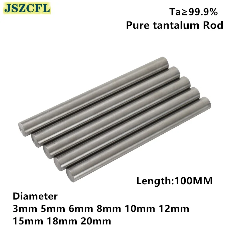 

High pure Ta≥99.9% tantalum rod Metal diameter 3mm-20mm Ta bar for Scientific Research experimental research can customized size