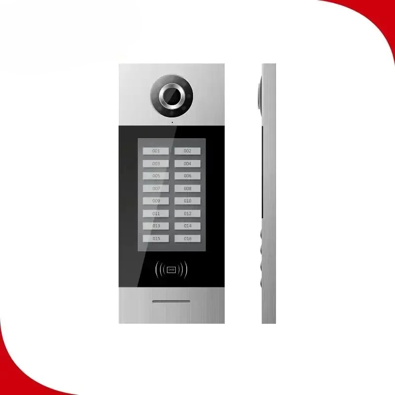 2025/7'' touch screen indoor monitor and 7'' touch screen outdoor panel for 2 wire intercom doorbell