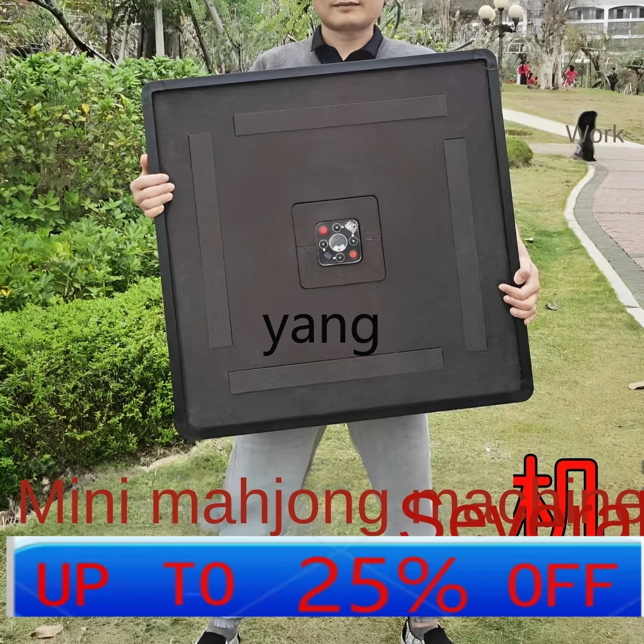 

lmm Portable Mahjong Machine Small Household Mini Outdoor Vertical Automatic Folding