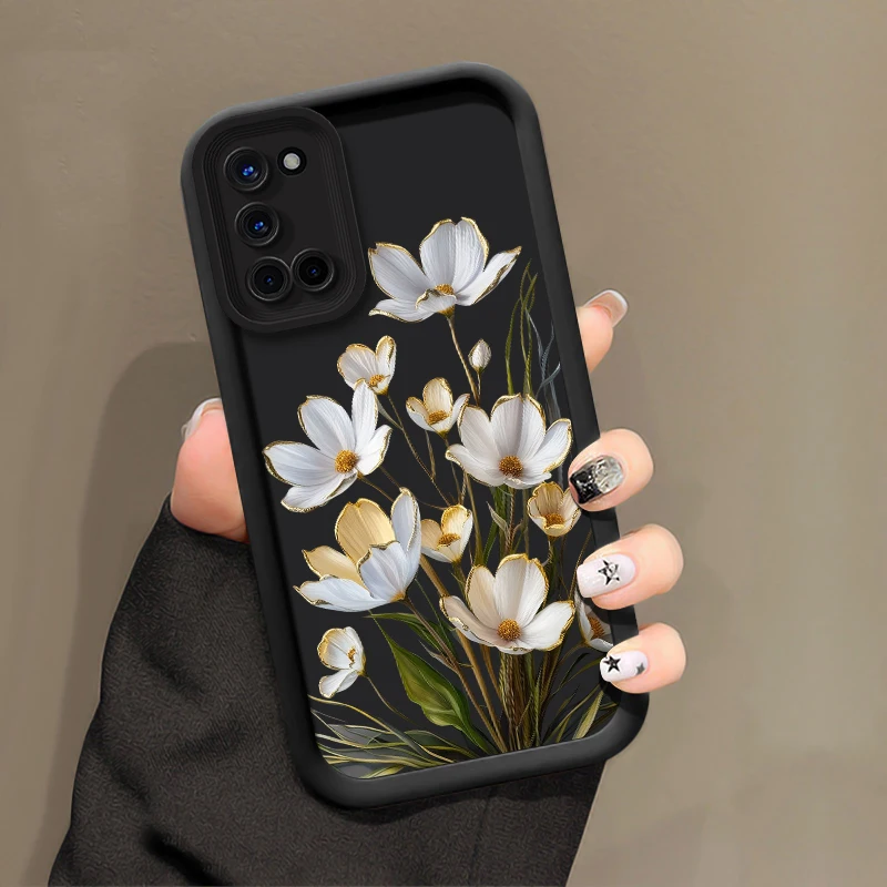 Cassa del telefono Per Xiaomi Redmi Nota 13 5G 14 Pro 12 Turbo 11S 11T 11 Pro Plus 10S 9S 9 4G Fiore di Lusso Morbido Silicone Opaco copertura