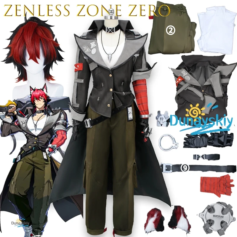 

Zenless Zone Zero Komano Manato Косплей Костюм Полный комплект Высокое качество Spook Shack Аниме Меховой костюм Сексуальный дизайн Хэллоуин наряд