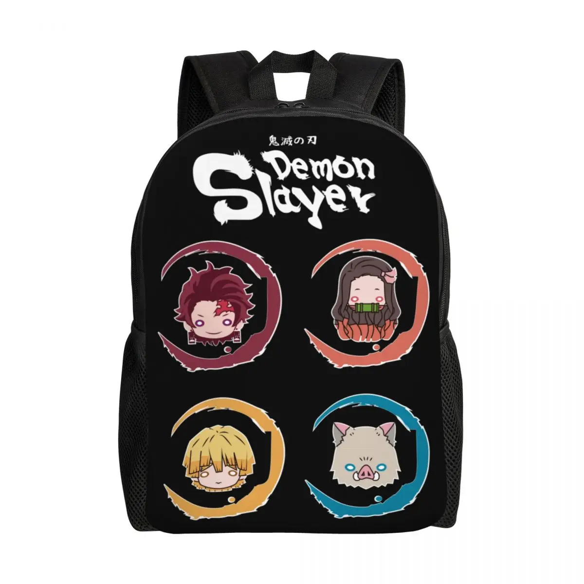 Kimetsu No Yaiba Backpacks for Men Women Waterproof School College Demon Slayer Bag Print Bookbags