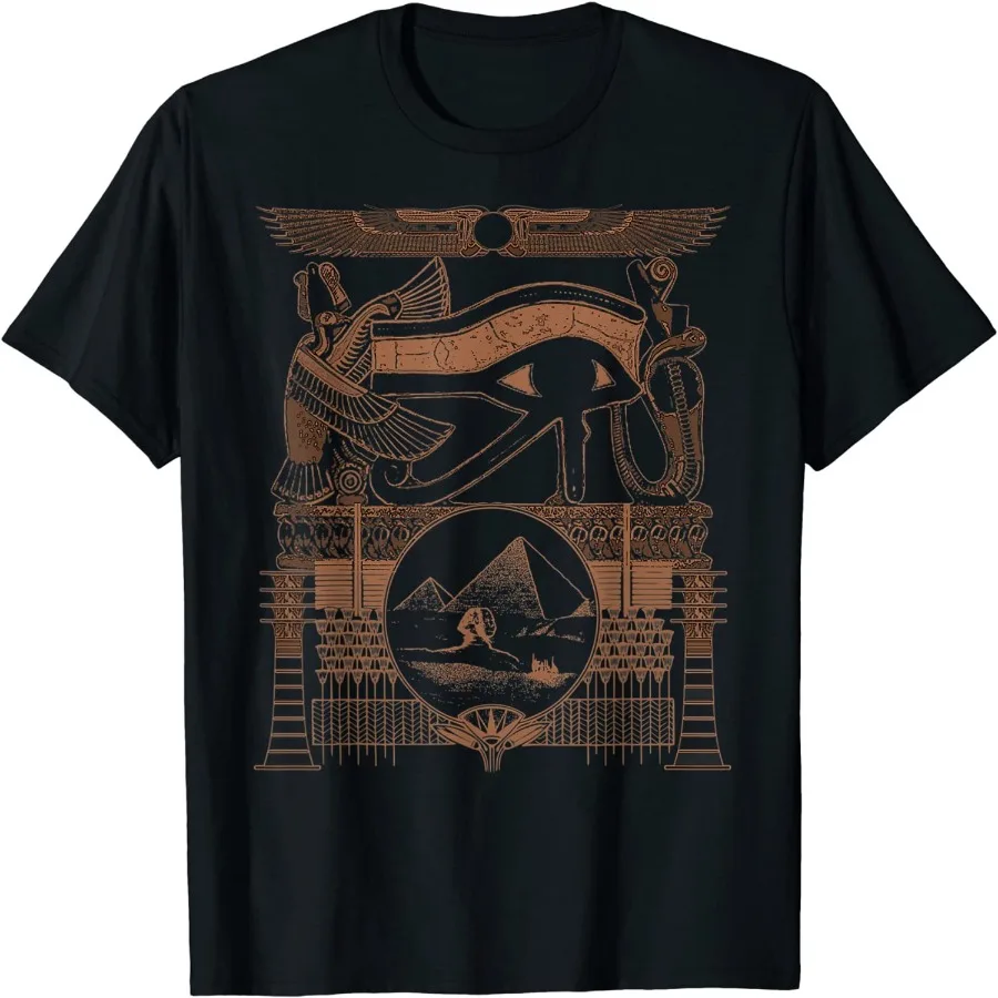 Ancient Egyptian Mythology Kemetic Men T-Shirt Short Sleeve Casual 100% Cotton O-Neck Summer Tees