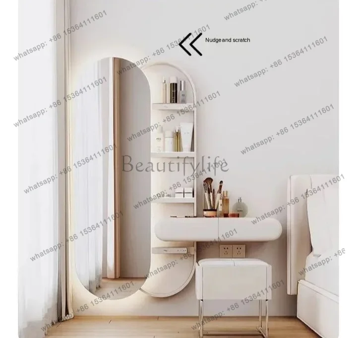 FG  Mirror Office Vanity Table Hallway Chinese Medicine Restaurant Cosmetics Dressing Table Flexible Penteadeira Unique Furnit