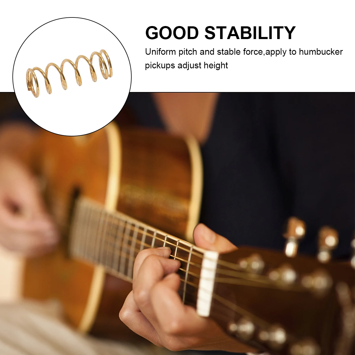 

17 Pcs Guitar Spring Electric Bass Tension Pickup Adjust Height Naobashi Saddle