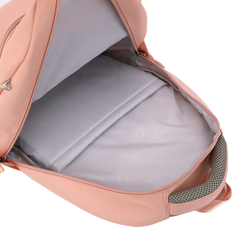 Вместительные нейлоновые рюкзаки для девочек, ранец с несколькими карманами, повседневная дорожная сумка