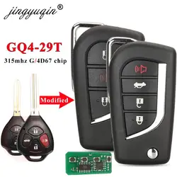 jingyuqin GQ4-29T 315Mhz Zmodyfikowany pilot zdalnego sterowania do Toyoty Avalon Corolla Matrix 2010 11 2012 2013 Transponder 4D67/G