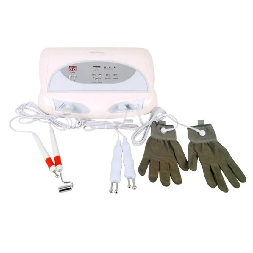 

New BIO Electric Electrodes Skin Lifting Machine for Wrinkle Removal / Facial Lifting / Facial Tighten with Gloves for Home