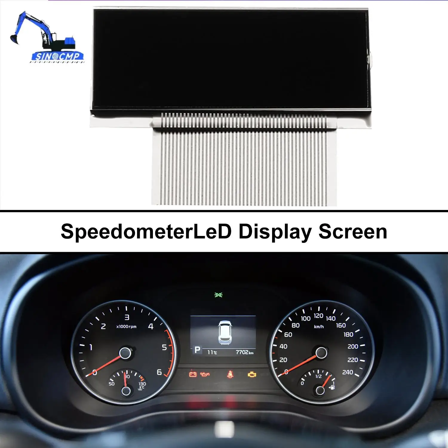 

1PC Speedometer LCD Display Screen for BMW E34 Dashboard Cluster Panel Replacement Instrument Gauge Monitor 7.5x5.5cm