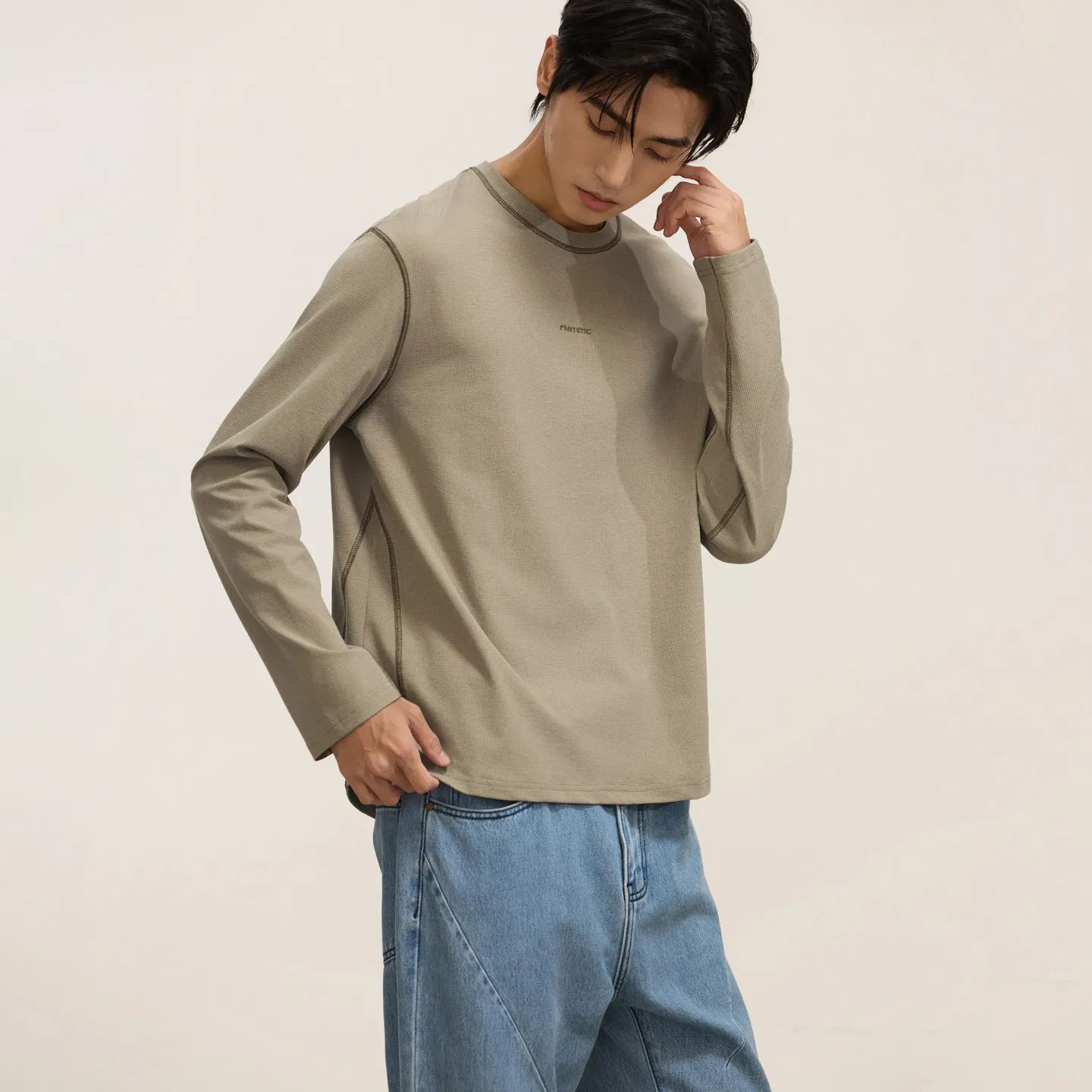 Men Outdoor Hiking Lightweight Quick Dry Sport Long Sleeve T Shirt Male Streetwear City Walk Loose Casual T-shirts Tops