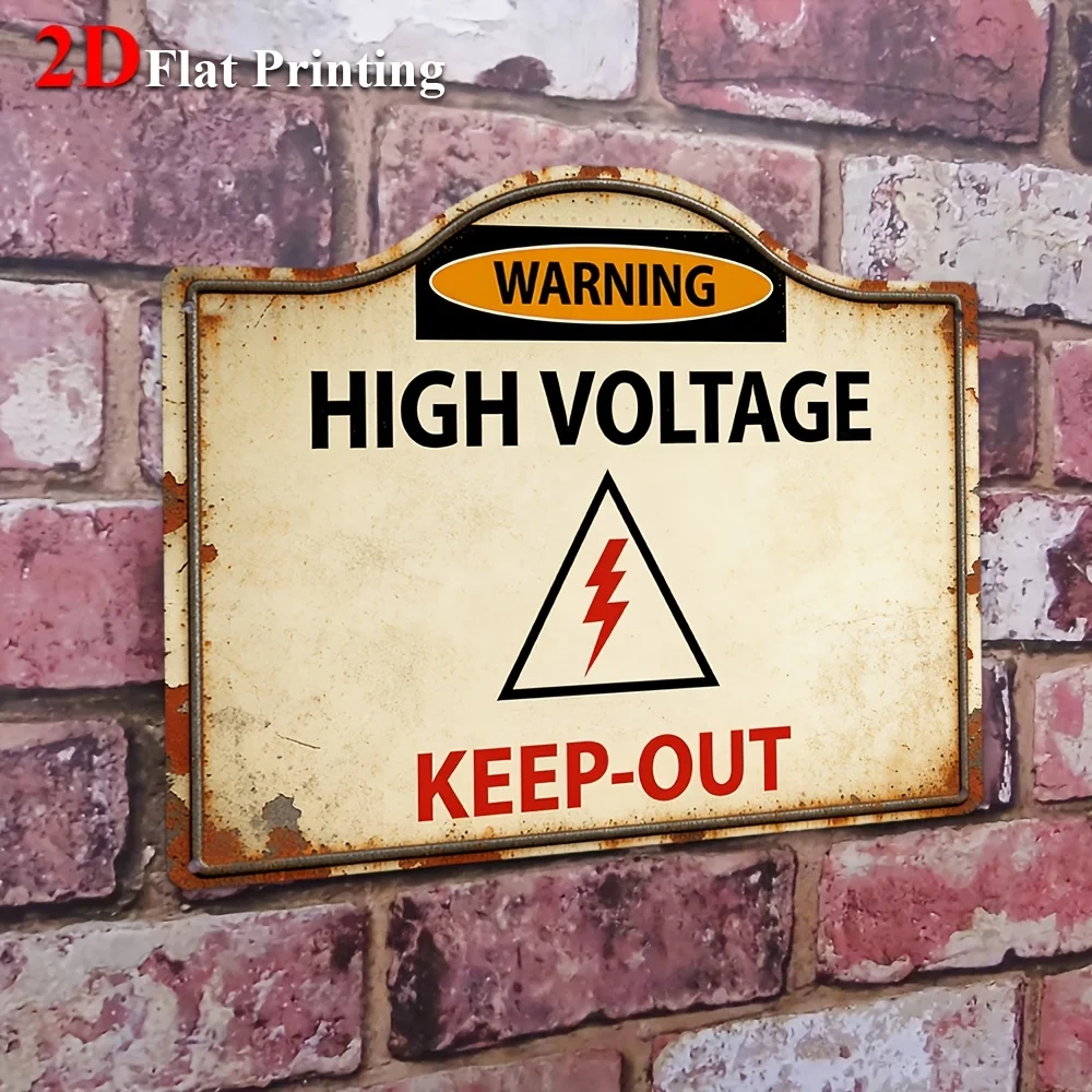 1pc, 2D Flat, Signs Made Of Metal Sheet Featuring A 