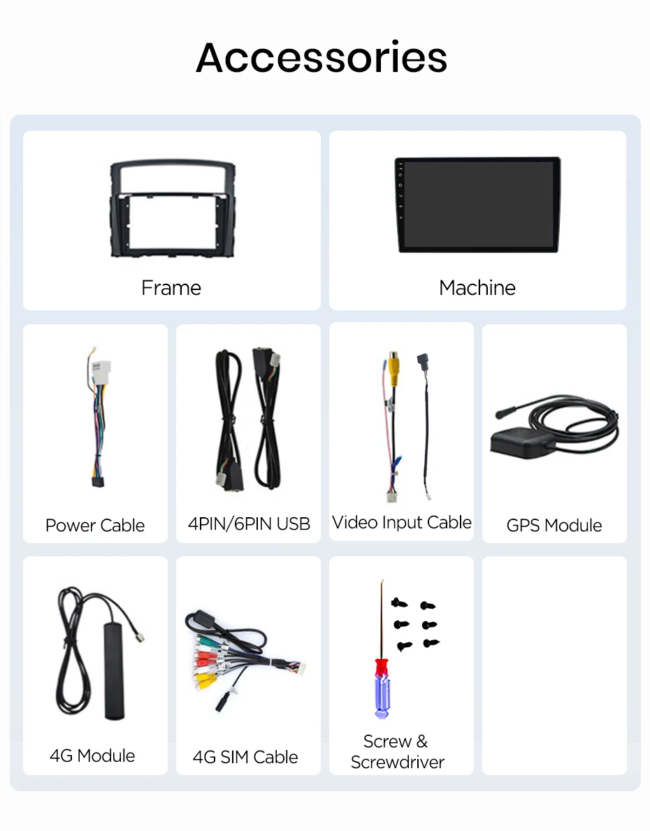 Junsun Wireless CarPlay Android Auto Autoradio für Mitsubishi Pajero 4 V80 V90 2006-2014 Intelligente Systeme DSP SWC RDS GPS FM – Detail 27