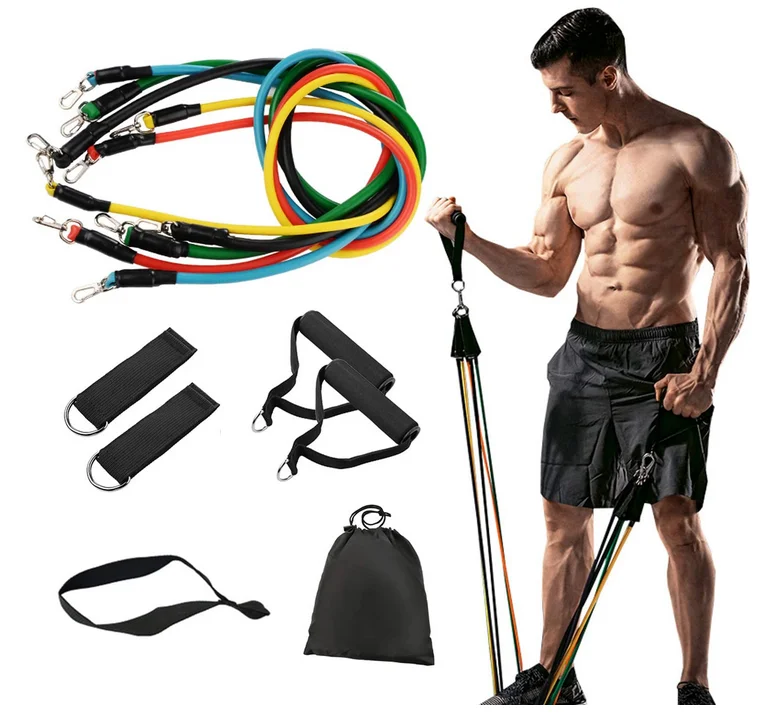 

Available 11pcs 150bls Resistance Bands TPE Material Yoga Bands for Fitness 1