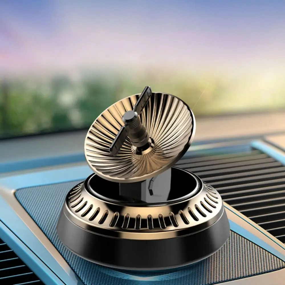 

Turbine Fan Auto Vent Perfume Diffuser Refreshing Fragrance Rotate Car Solar Aromatherapy Plastic Long Lasting Car Air Freshener