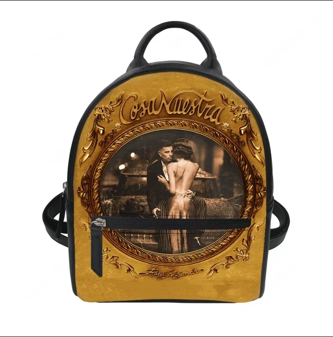 

Singer Rauw Alejandro Cosa Nuestra Custom Backpack Purse Carter Schoolbags Double Shoulder Bag Mini Daypack Leather Travel Bag
