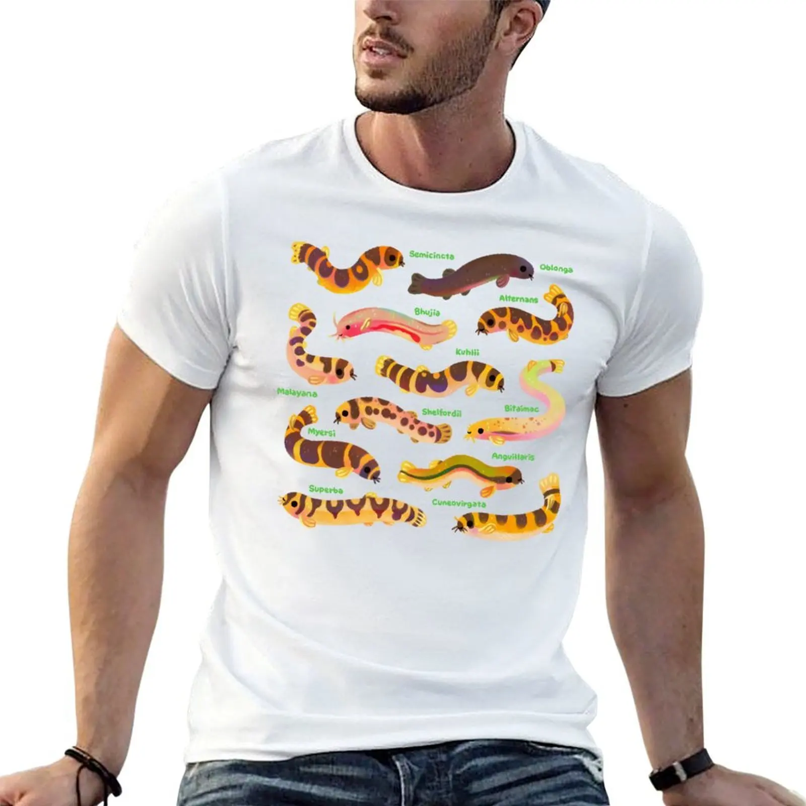 Pangio loaches (Kuhli loach) - other color T-Shirt man t shirt designer man graphic t shirt T-Shirt