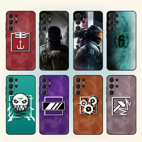 Rainbow-Six S-Siege Phone Case For Samsung S25,S24,S21,S22,S23,S30,Ultra,S20,Plus,Fe,Lite,Note,10,9,5G Black Cover