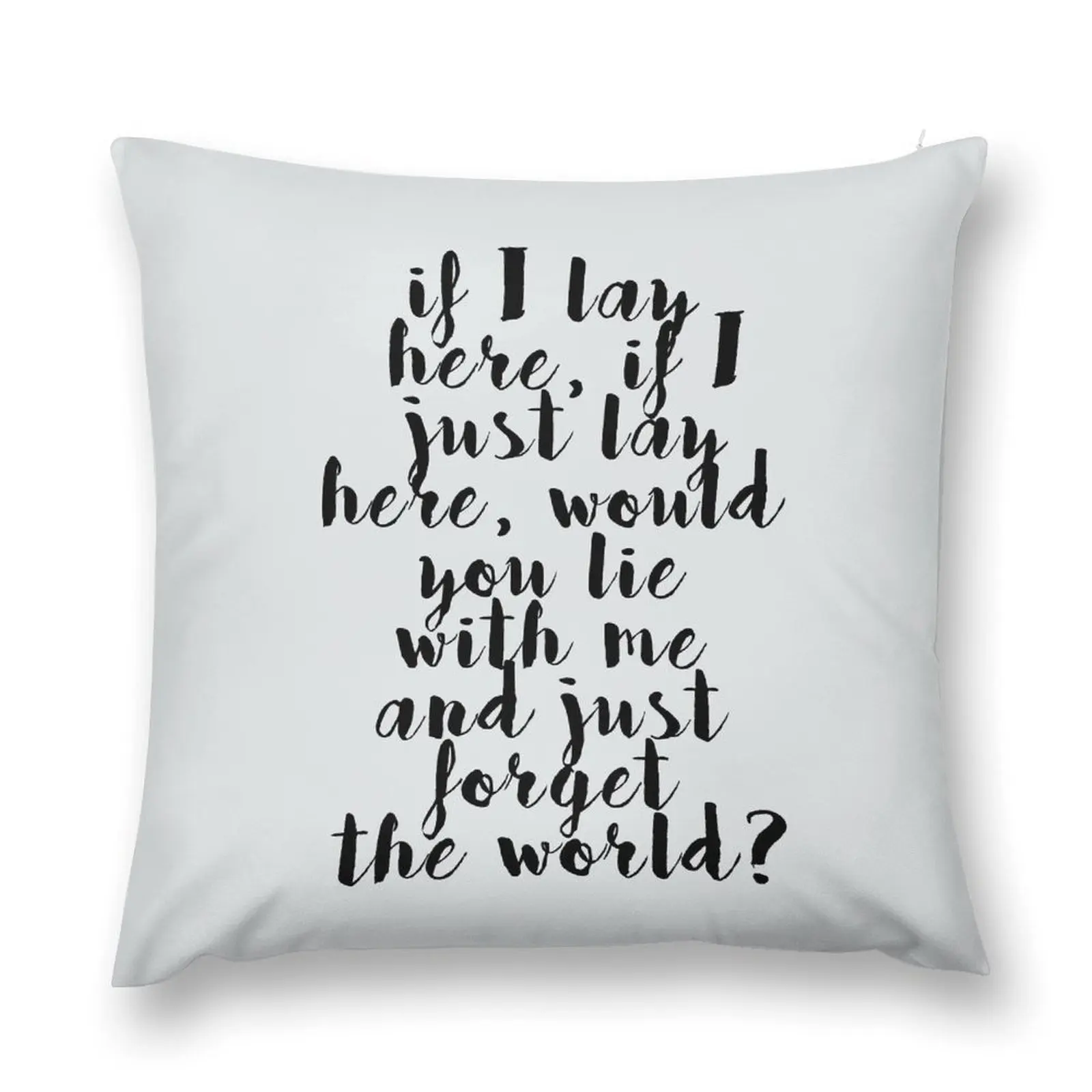 

If I lay here Throw Pillow christmas cushions covers Cusions Cover pillow