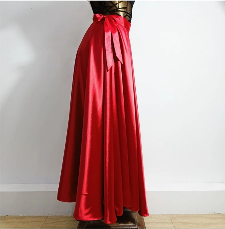 

Dance Costume Children's Latin Dance Belly Dance Skirt Women's Adult f Skirt Large Swing Skirt Cowl Ne Dr