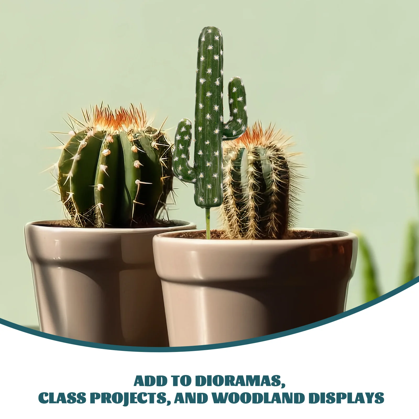 

Simulation Cactus Irregular Green Fake Cacti Aquarium Garden DIY Micro Landscape Decoration Artificial Plants Size L