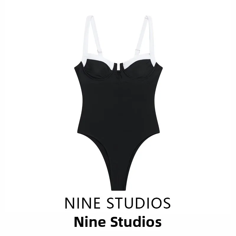 

Сексуальный купальник с v-образным вырезом для женщин, брюки с высокой талией, стальное кольцо, праздничный горячий костюм для девочек, чувственный костюм на бретельках