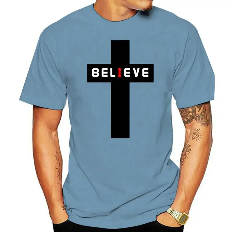 Believer Christian Religious Jesus Christ Faith Born Again Baptism Mens T Shirt  100% cotton tee shirt  tops wholesale tee