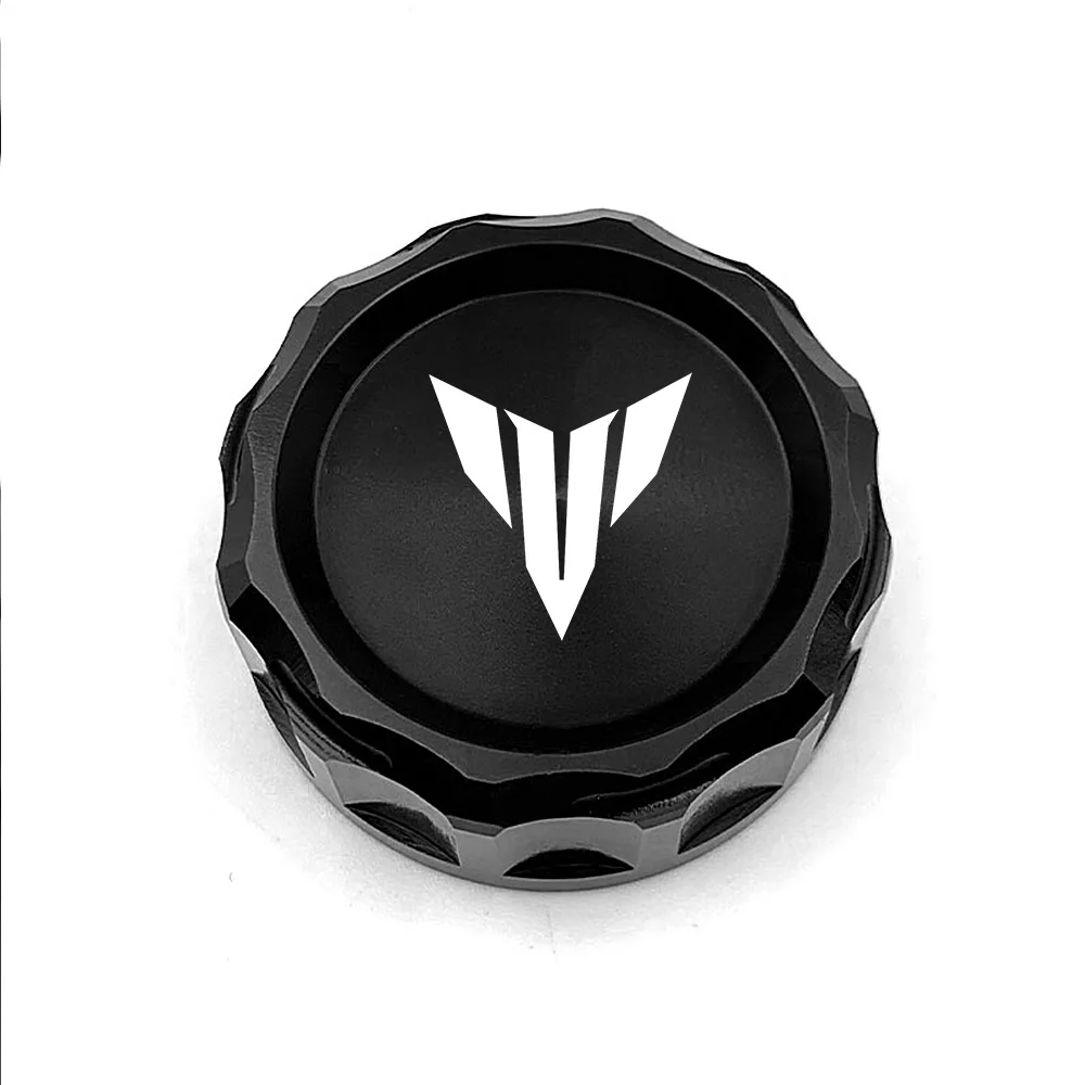 For Yamaha MT07 FZ07 MT09 SP FZ09 MT10 MT03 MT25 MT125 Motorcycle CNC Oil Tank Cap Rear Brake Fluid Reservoir Cover 2023 2024