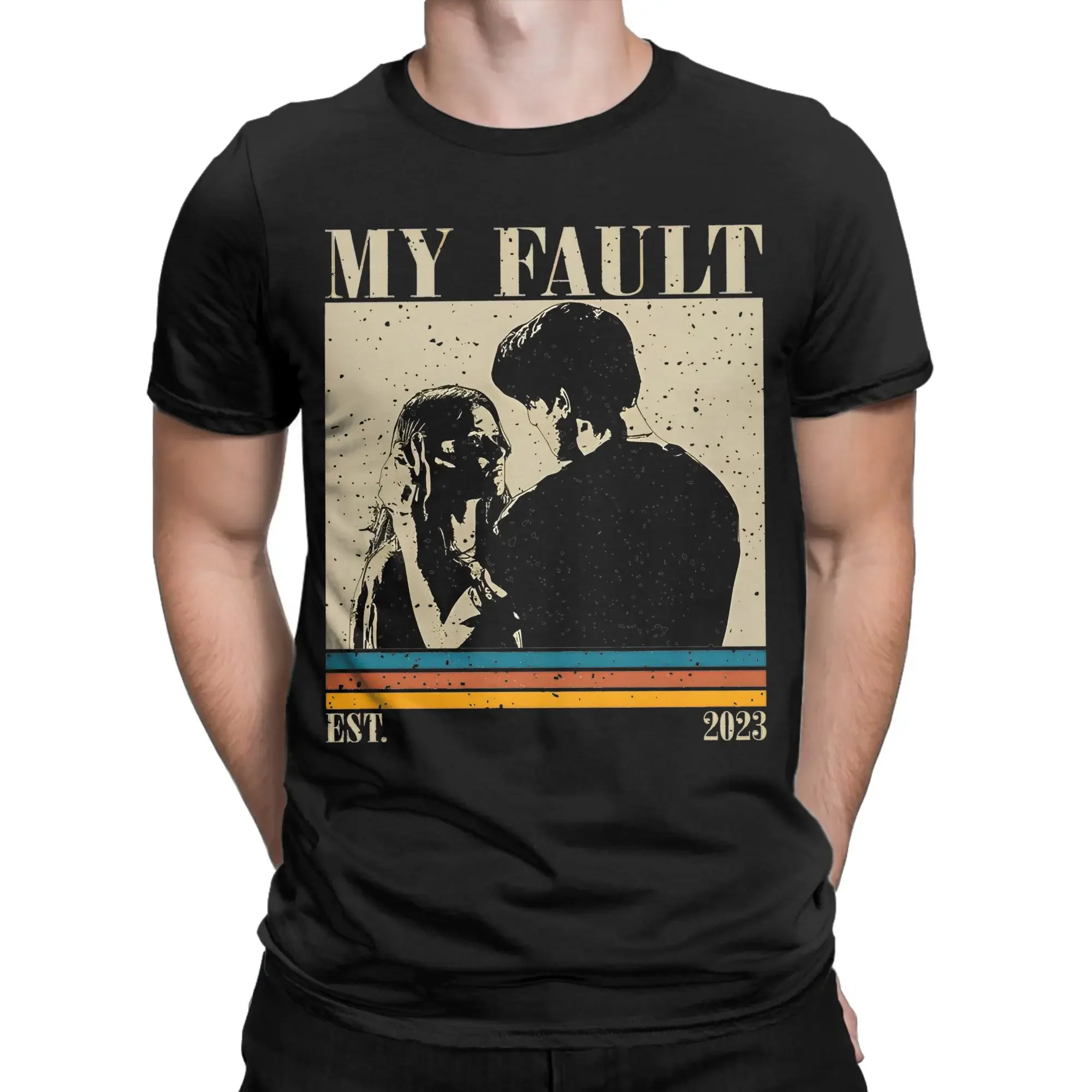 Мужская и женская футболка в стиле ретро My Fault, хлопковые футболки с рисунком, одежда из фильма Culpa Mia, наряды