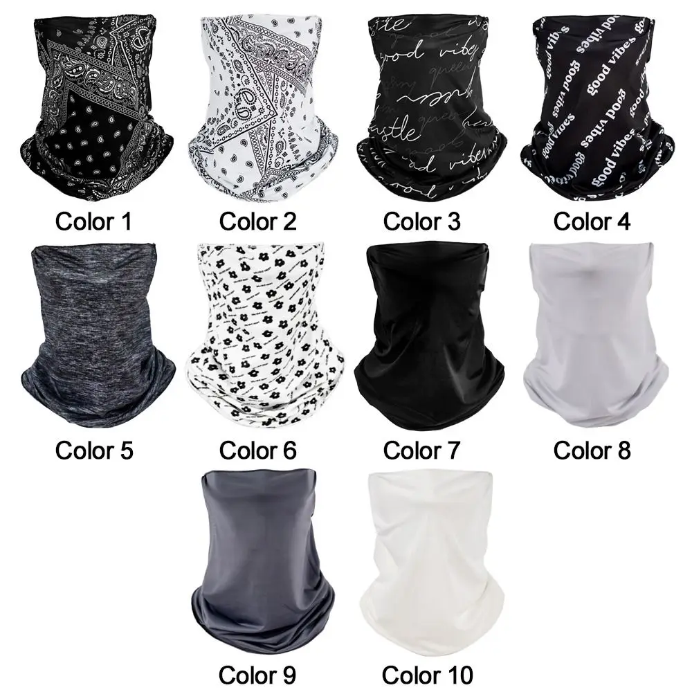 Гетры для лица и шеи, дышащие шелковые банданы, эластичные висячие уши, крутой шарф для лица, шарф для лица, шарф для мужчин и женщин