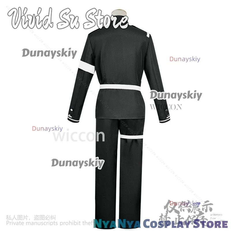 [Dunayskiy] Kostum Game The Hundred DK School Aotsuki Eito Cosplay Seragam Anime Pakaian Pelaut Ban Lengan Wig Pria Horor