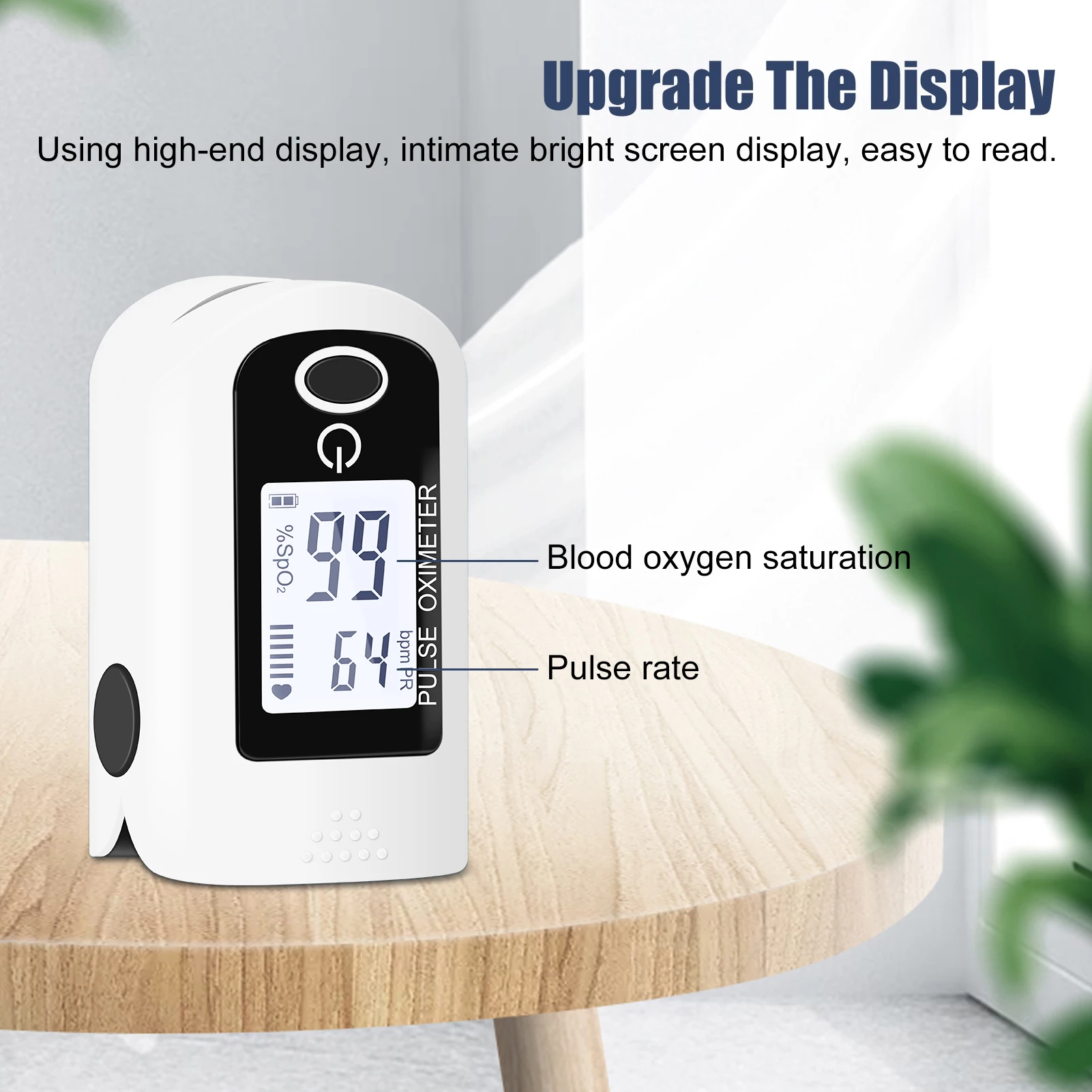 LED Display Medical Digital Pulse Oximeter FInger Oximeter Oximetry Heart Rate Monitor Spo2 Blood Oxygen Saturation Meter Sensor