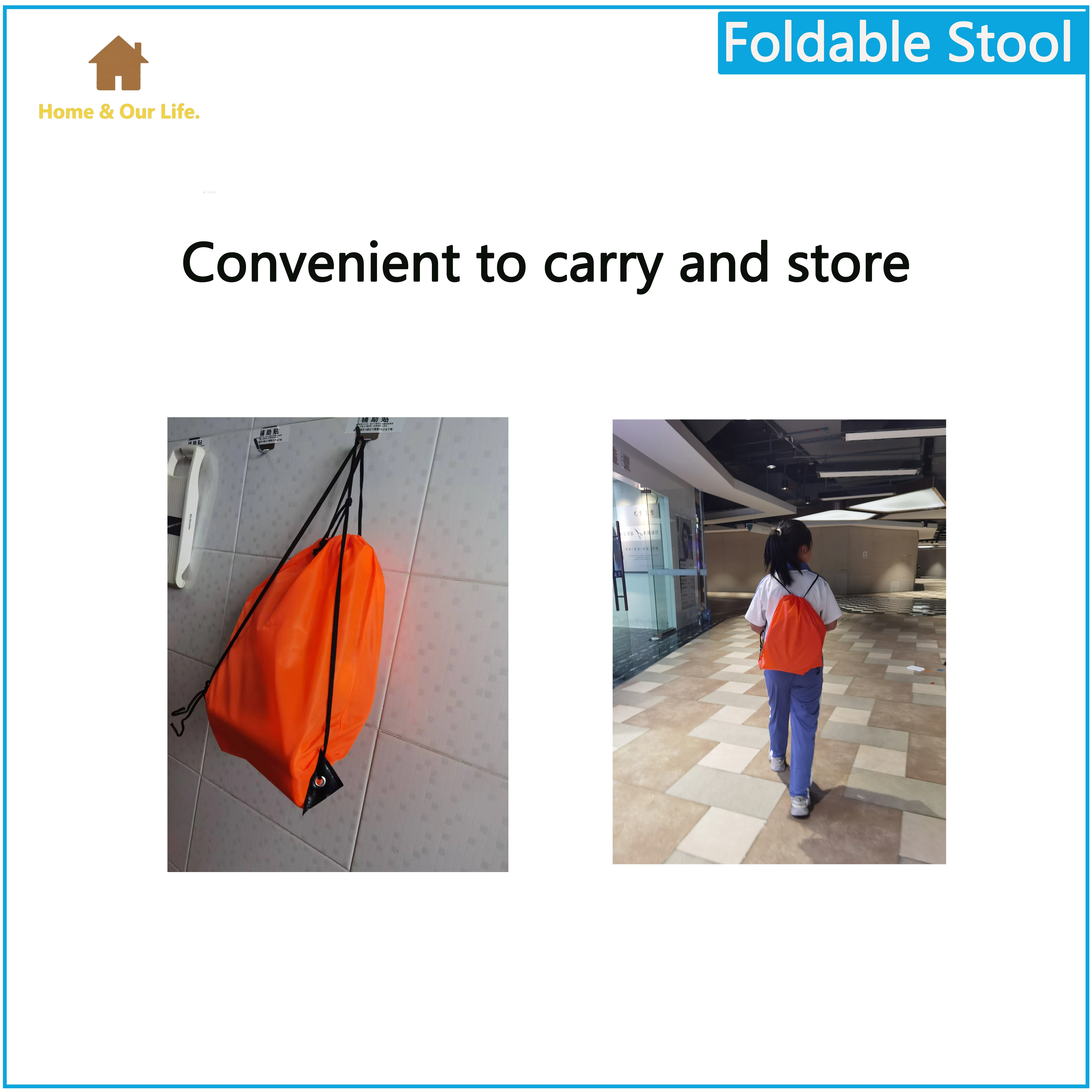 Portable & Foldable Camping Stool - Lightweight Design for Easy Transport & Storage Perfect for Outdoor Activities, Beach Trip