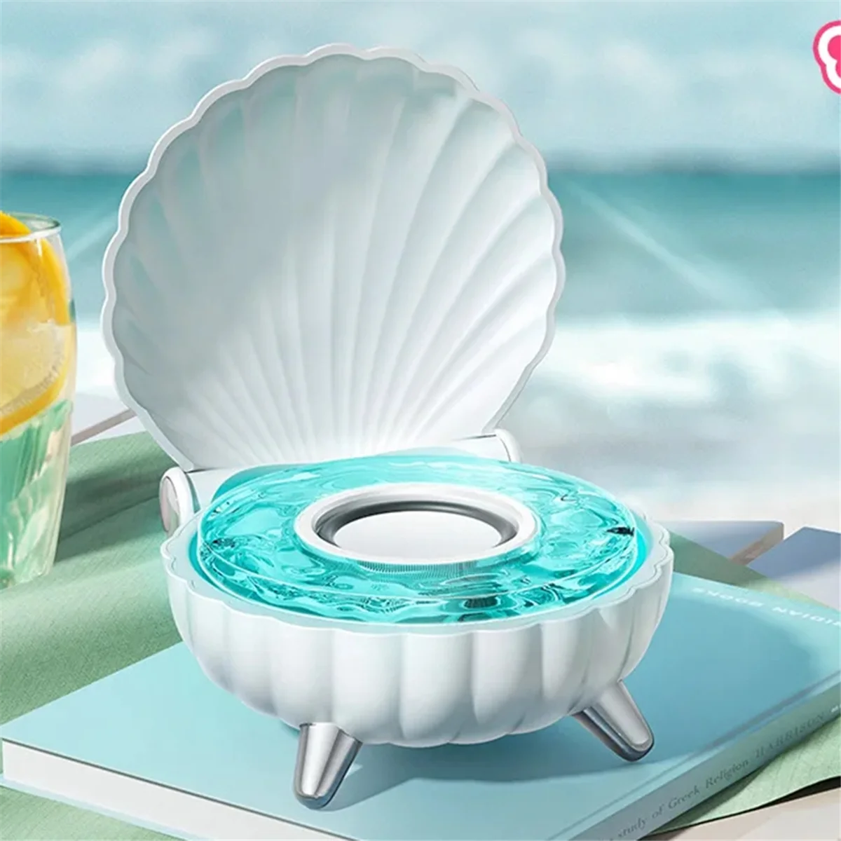 Mini alto-falante bluetooth conexão tws estéreo bluetooth soundbar sem fio mp3 player de música com luz ambiente colorida