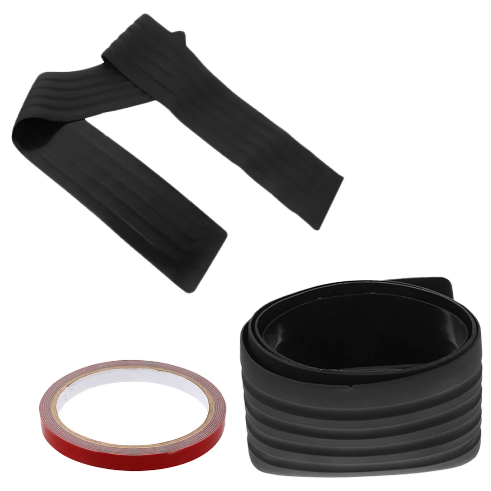 

2pcs Car Anti Scratch Bumper Protector Protector Rubber Trunk Strip Anti-collision Rear Door Guard Sill Accessories
