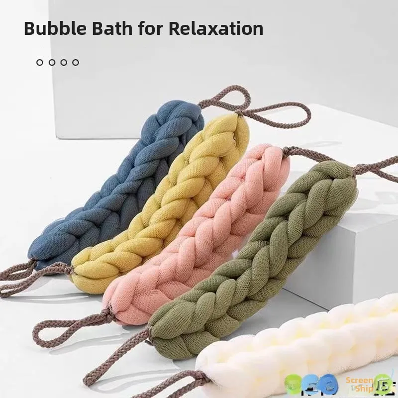 

Large Size Bath Bar Long Towel Ba Scrubbing Bath Towel Pull Ba Strip Bath Rubbing ower Ball Fong Body Care Tool