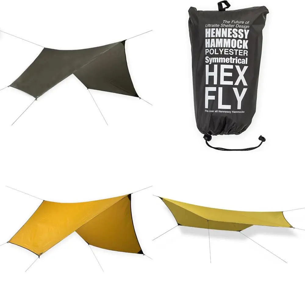 Polyester Hexagon Rainfly Tarp for Outdoor Camping with 70D Durability and Weather Resistance