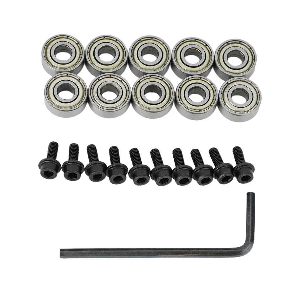 

Hex Key Wrench Router Bit Bearing 11pcs Set Mounted Replacement Top Wood Accessories 12.7mm Router Bit Attachment Router Bits