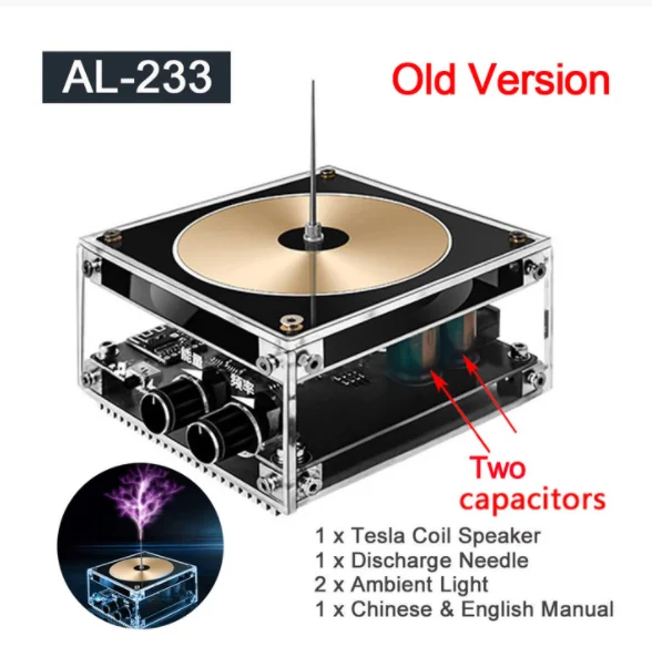 Music  Coil Plasma For Coil Speaker BT compatible Wireless Thermal Shutdown Electric Arc Generator Artificial