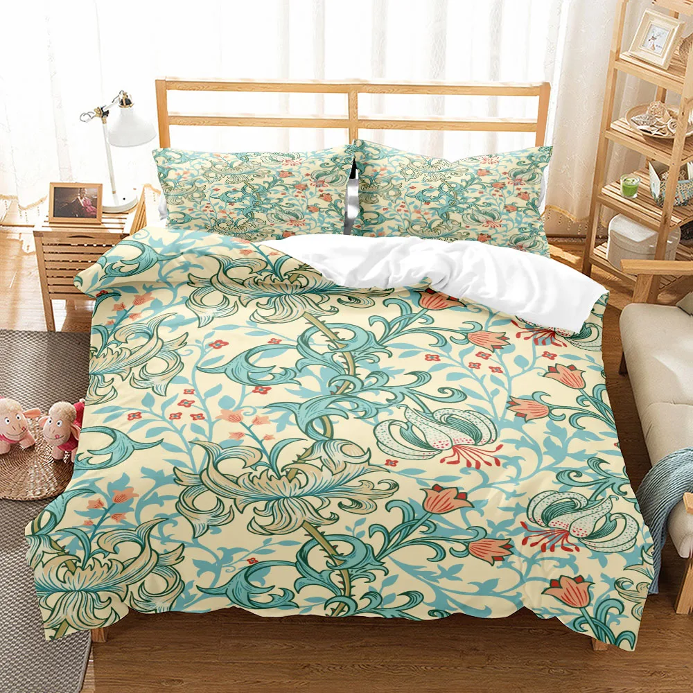 William Morris Victorian Art Duvet Cover Set EU Single Double King US Twin Full Queen Size Bed Linen Set