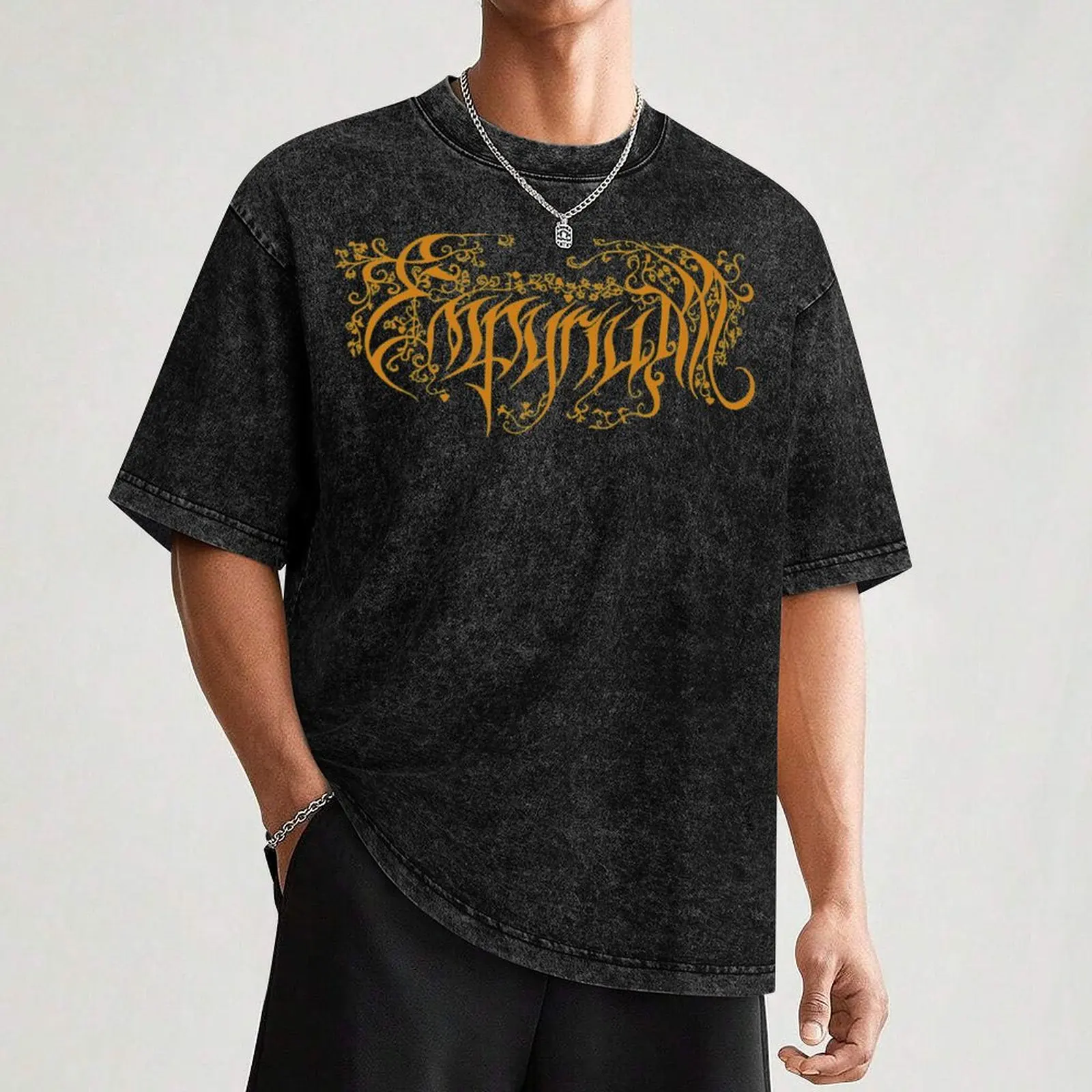 Empyrium Logo (Gold) Funny T-Shirt korean fashion oversizeds designer shirts man t shirt fruit of the loom mens t shirts