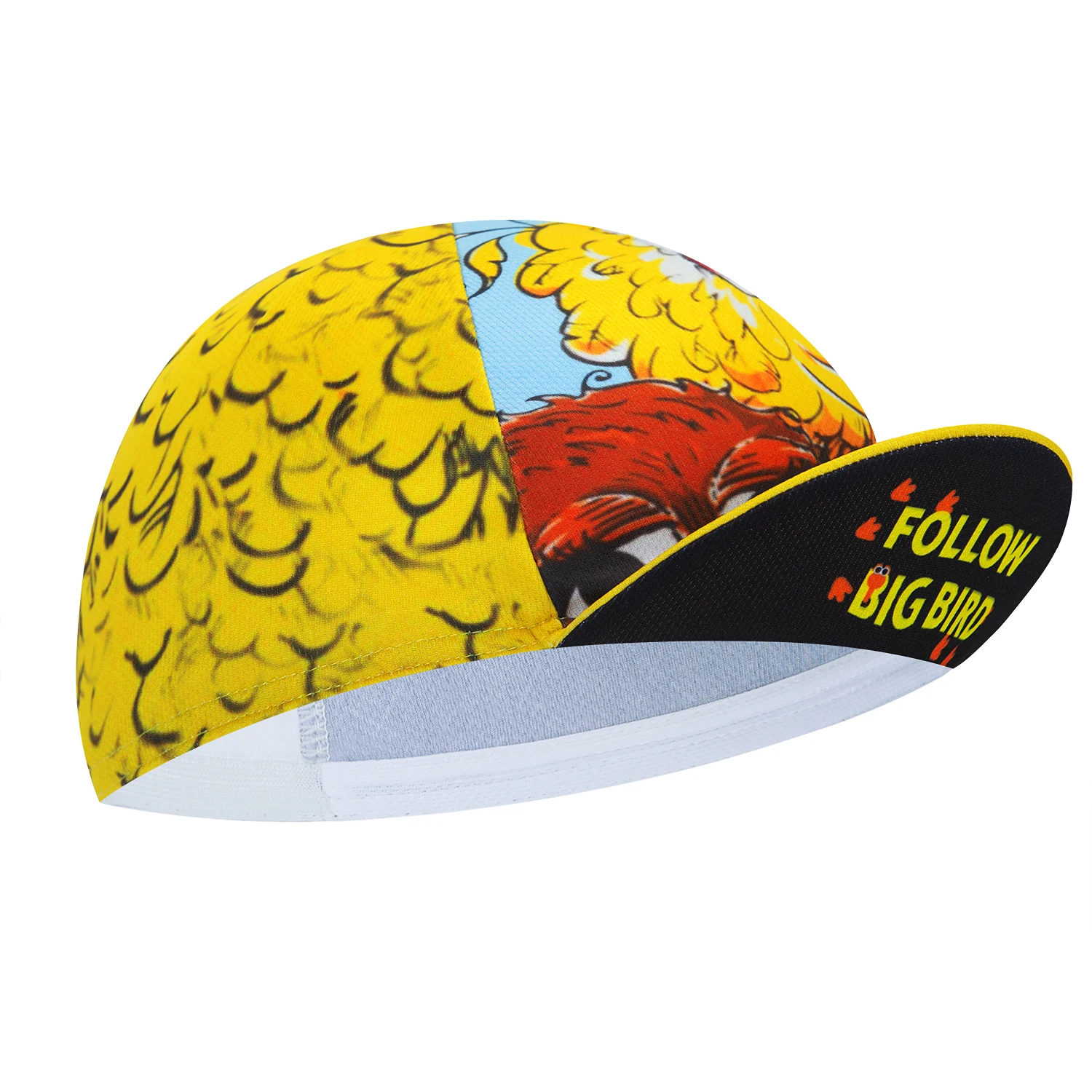 New Cartoon Men&Women Blue&Red&Yellow Cycling Caps Funny Summer Breathable Quick Dry Bicycle Hats 6 Style