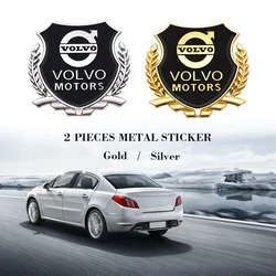 2pcs 3d Metall Auto Styling Logo Auto Aufkleber Abzeichen Emblem Schwanz Aufkleber für Volvo xc90 s60 v40 xc60 s80 s40 v70 v50 s90 t6 v60 v90